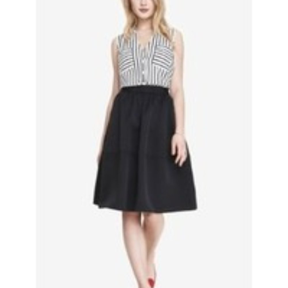 Express Black Midi Skirt